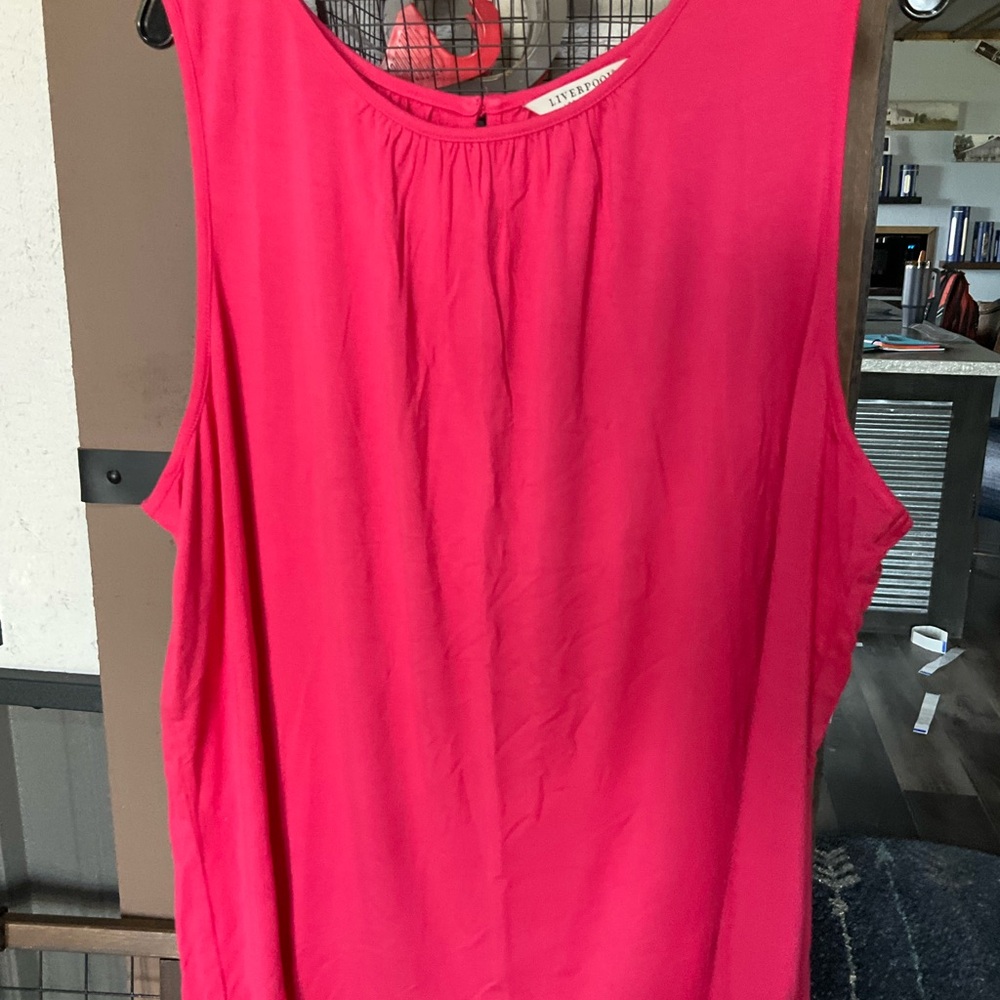 Liverpool Vibrant Fuchsia Sleeveless Tank Top